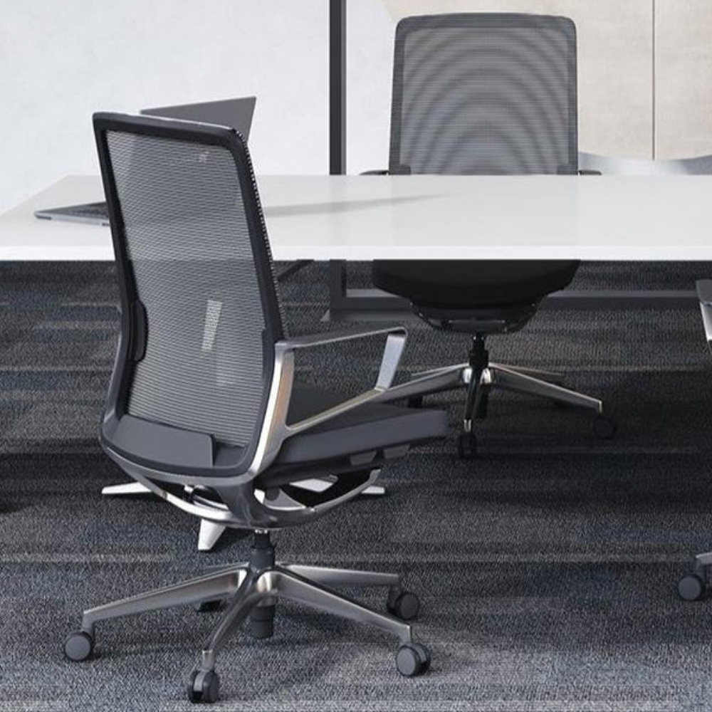 i5 Industries Gravity Conference Chair – Black Mesh Black Seat