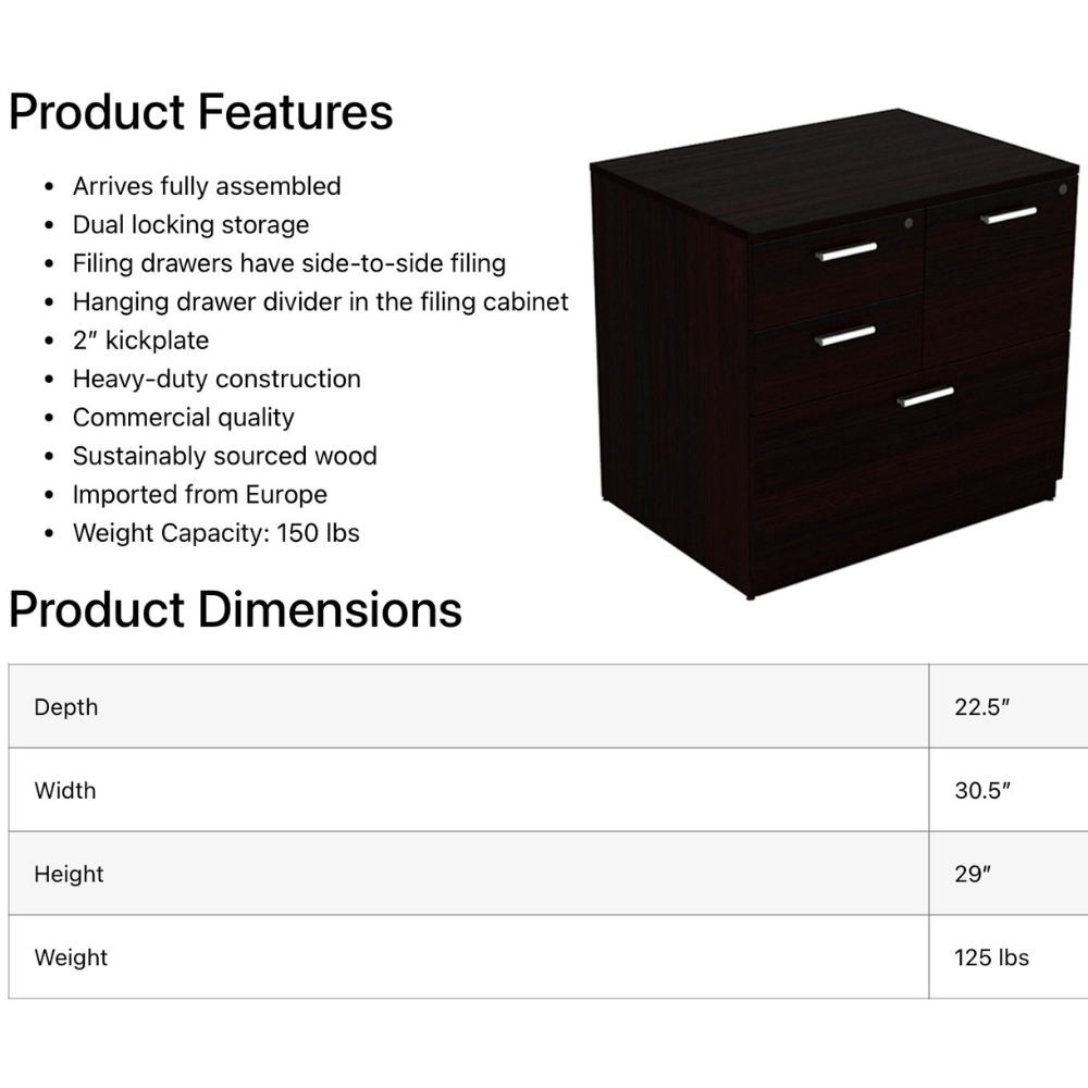 i5 Freestanding 4-drawer Multi-File Lateral File