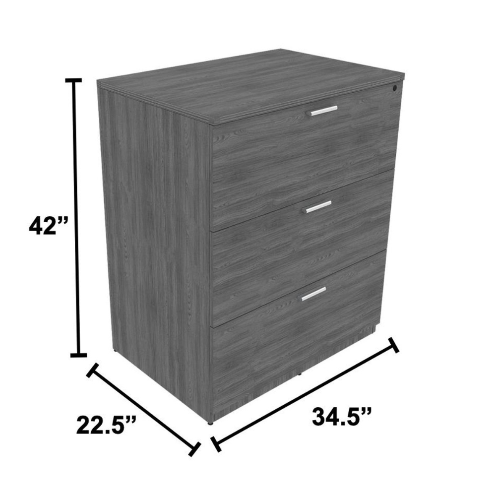 i5 Kai 3 Drawer Lateral File commercial-grade laminate