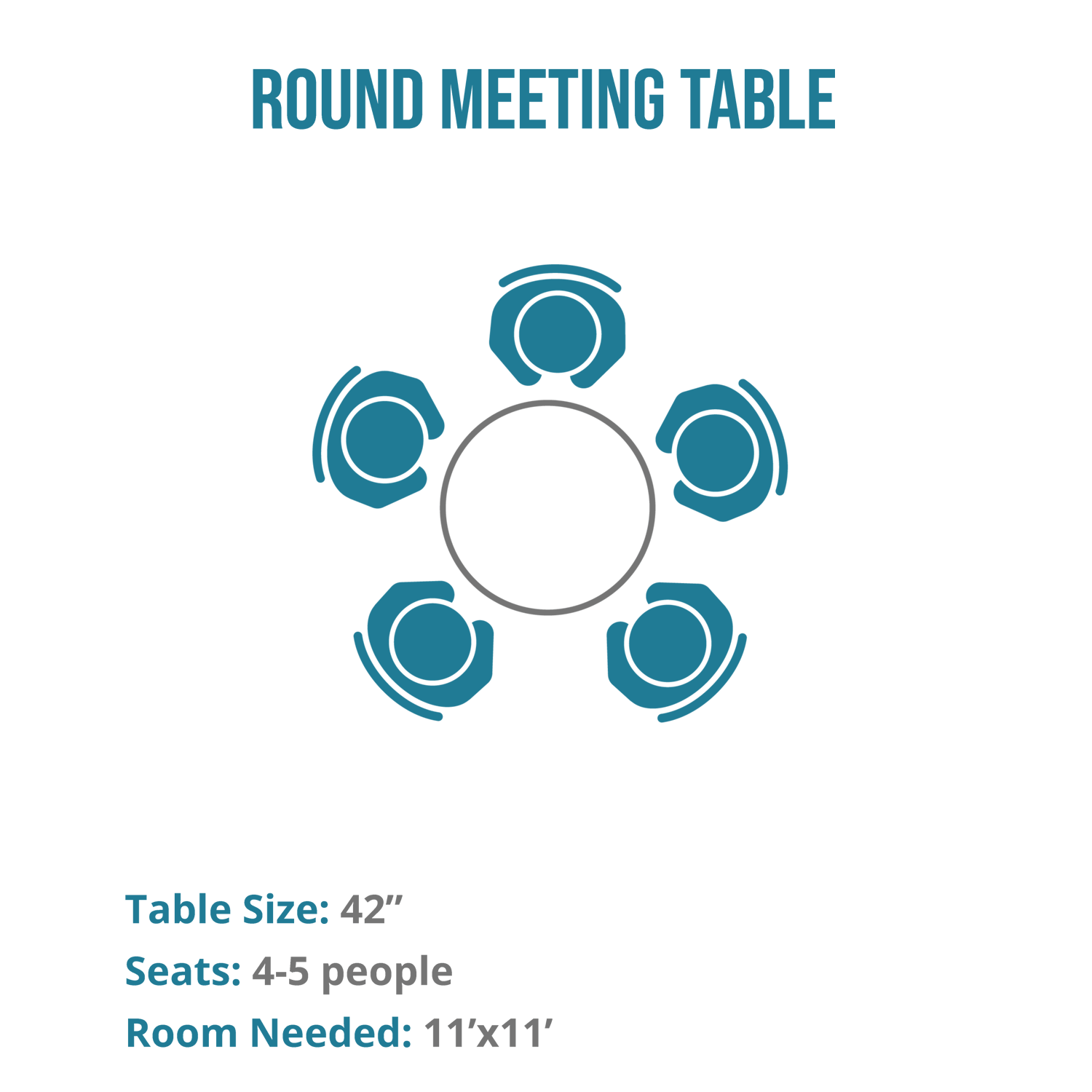 Kai Round Conference Table, 42"