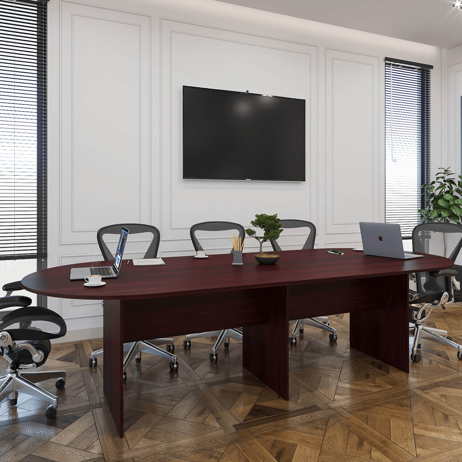 Kai Racetrack Conference Table Classic, 144"