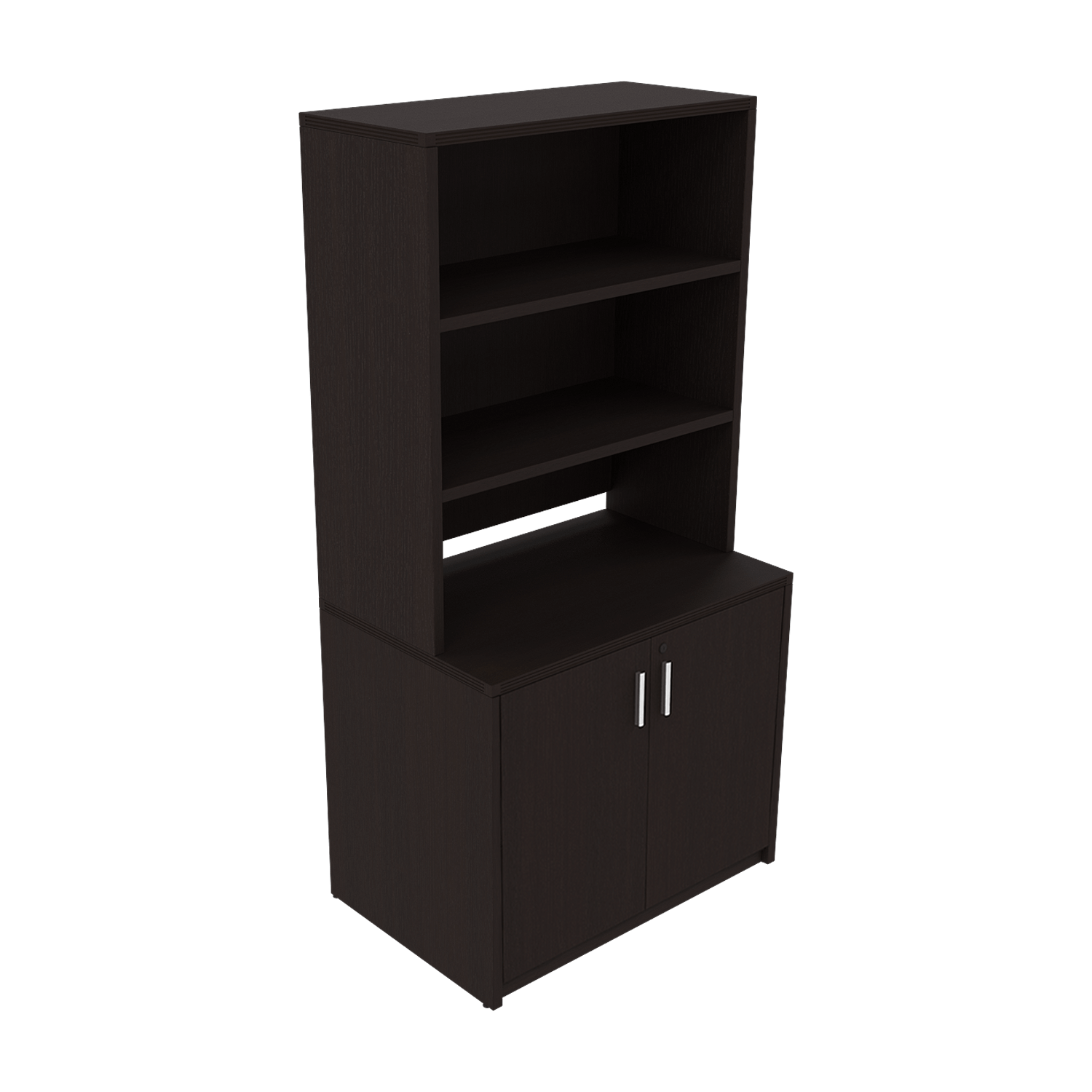 i5 Freestanding Laminate lockable Storage Cabinet with Hutch