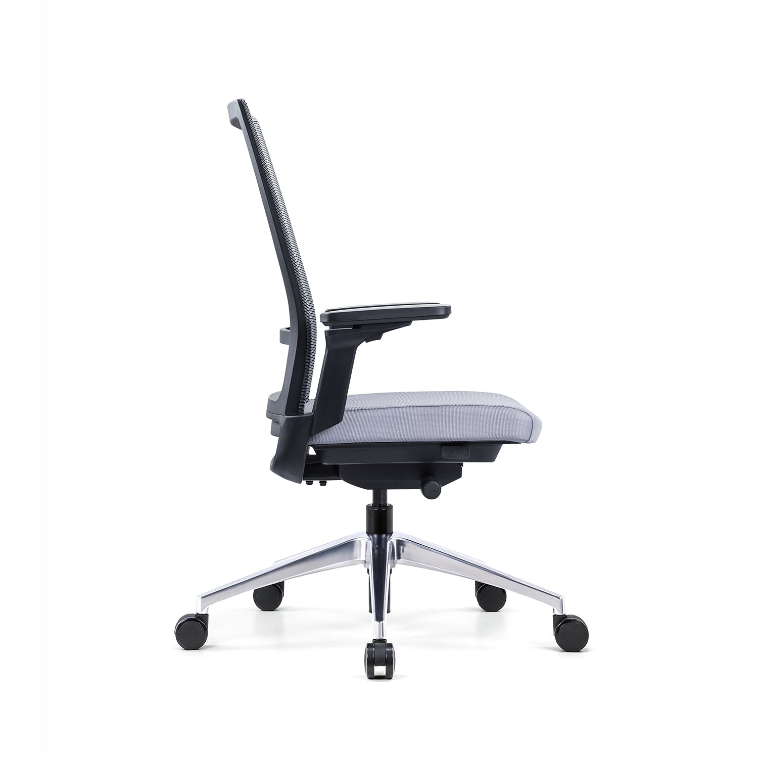 i5 Industries Gravity Task Chair – Black Mesh Gray Seat
