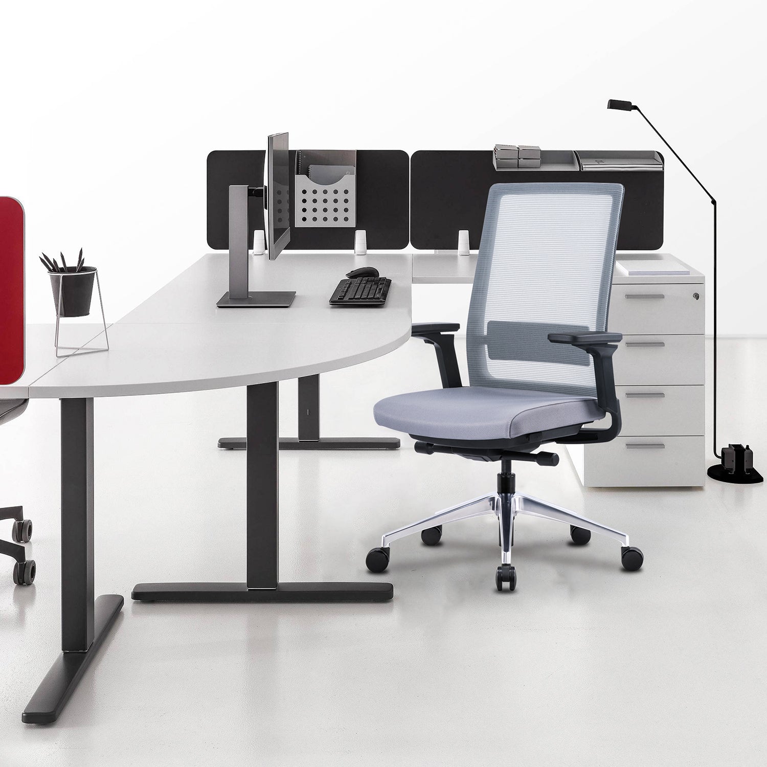 i5 Industries Gravity Task Chair – Gray Mesh Gray Seat