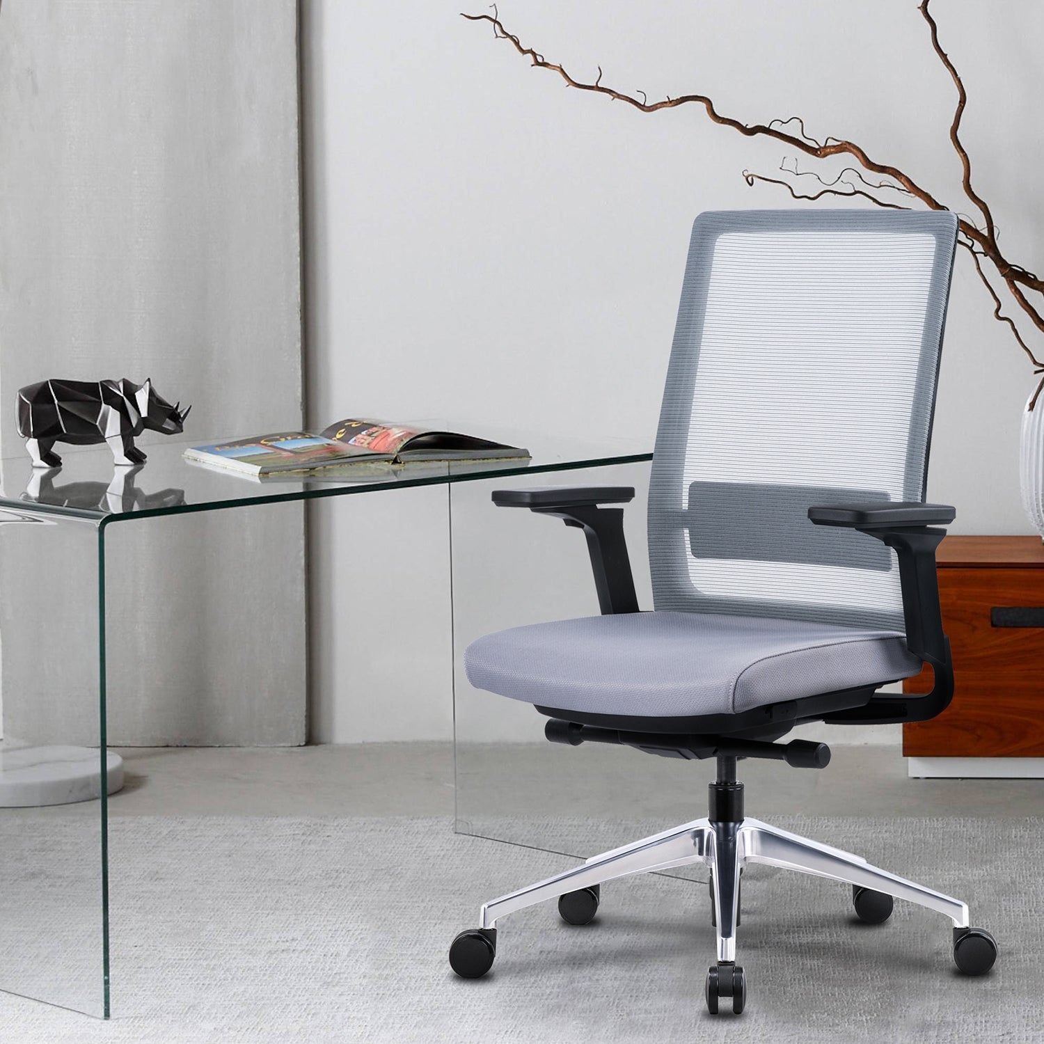 i5 Industries Gravity Task Chair – Gray Mesh Gray Seat