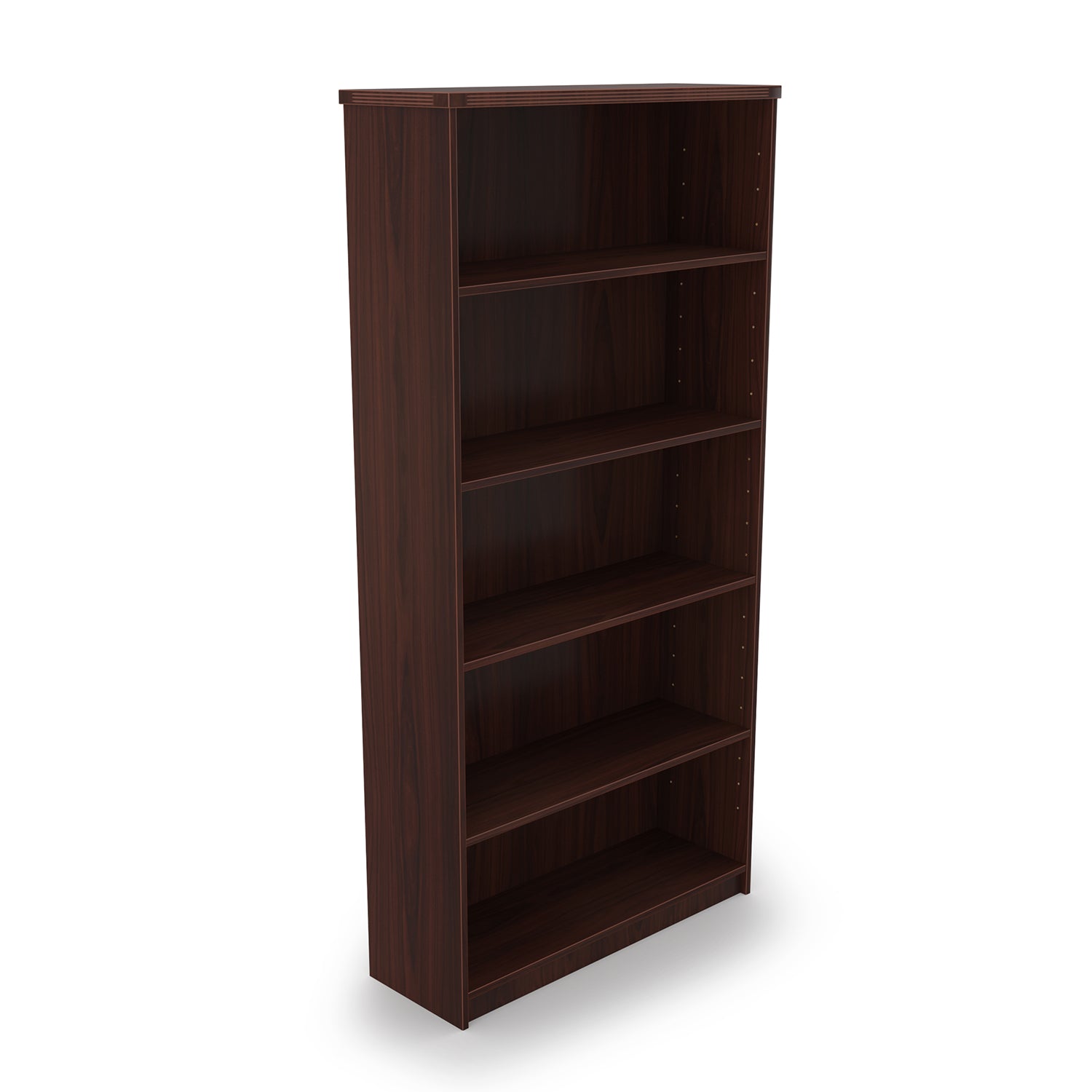 Kai U-Shaped Desk with Hutch, 5-Shelf Bookcase, and Chair Set