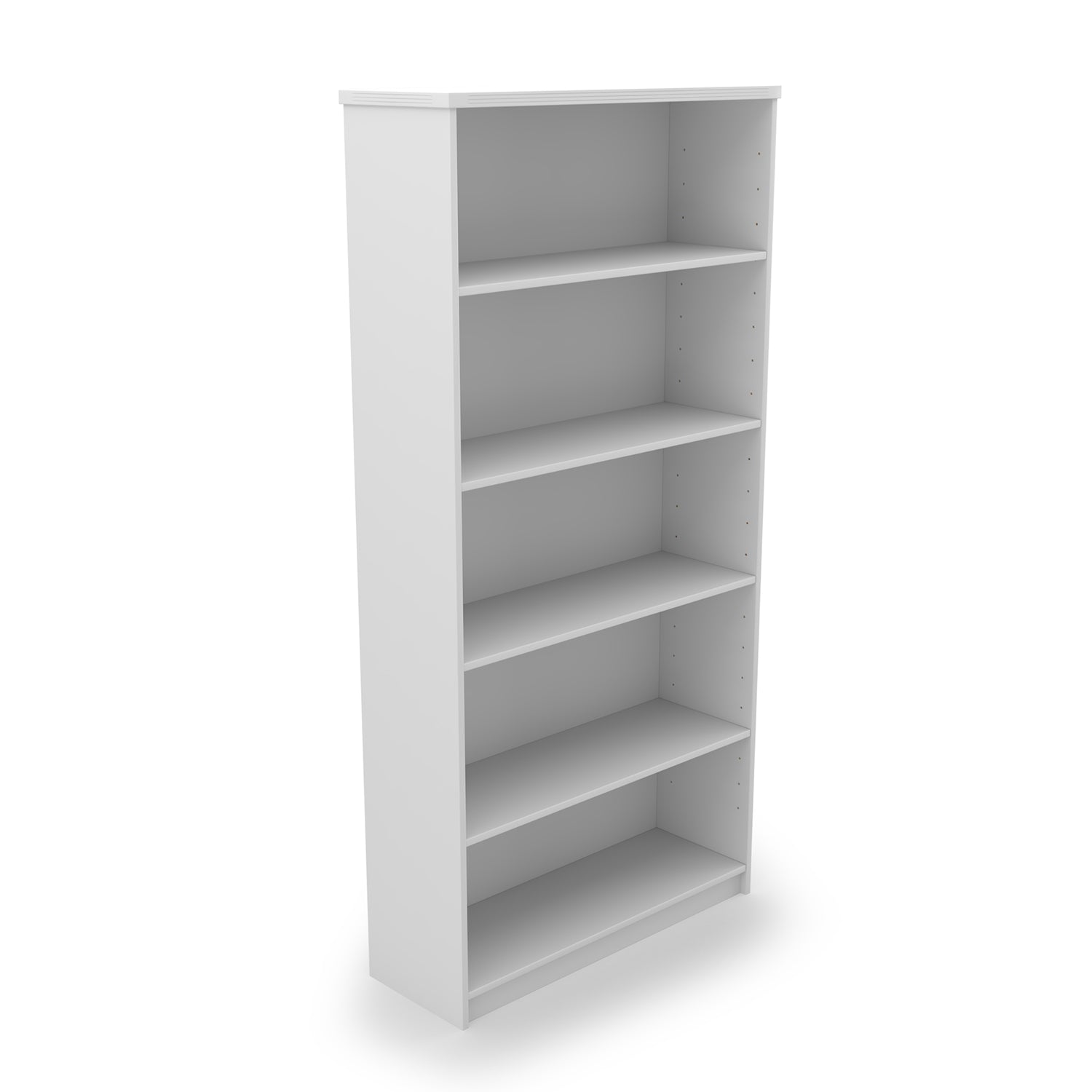 Kai U-Shaped Desk with Hutch, 5-Shelf Bookcase, and Chair Set