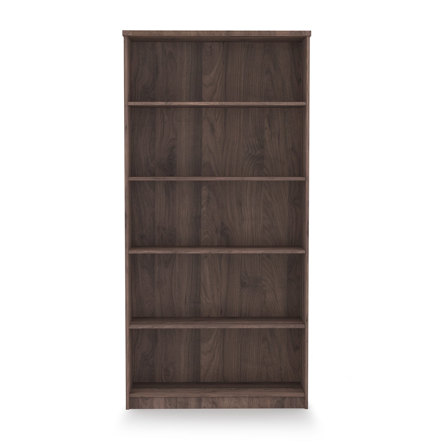 Kai U-Shaped Desk with Hutch, 5-Shelf Bookcase, and Chair Set