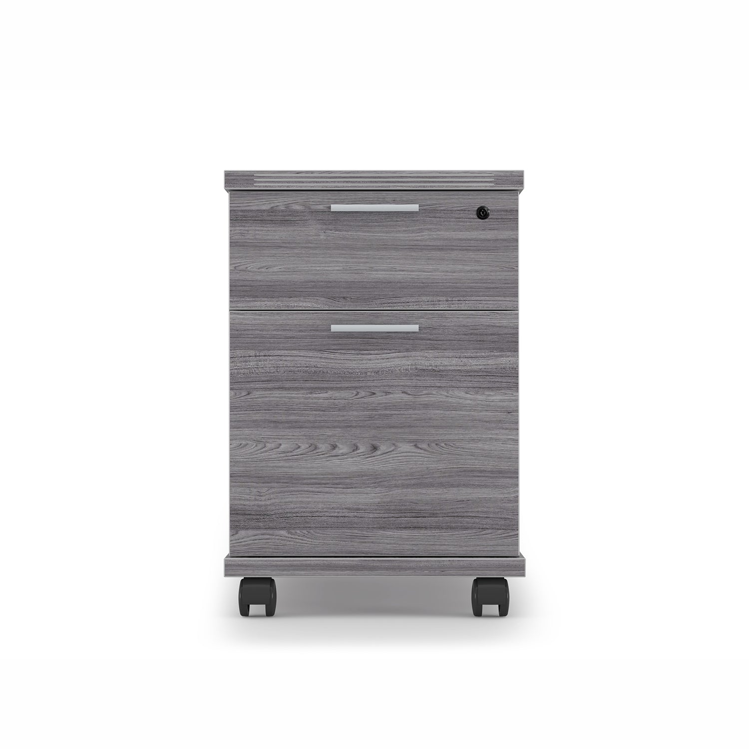 i5 L-Shaped Standing Desk, Chair, and Mobile Pedestal Set, EOPB1