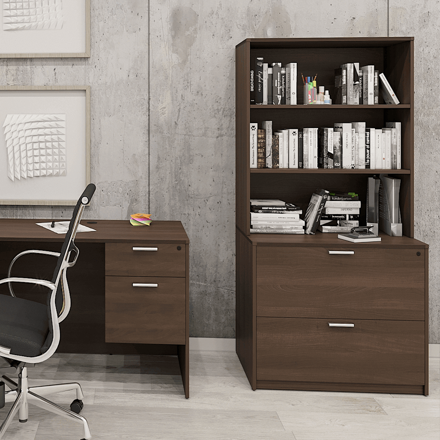 i5 Freestanding lockable Storage Cabinet Hutch