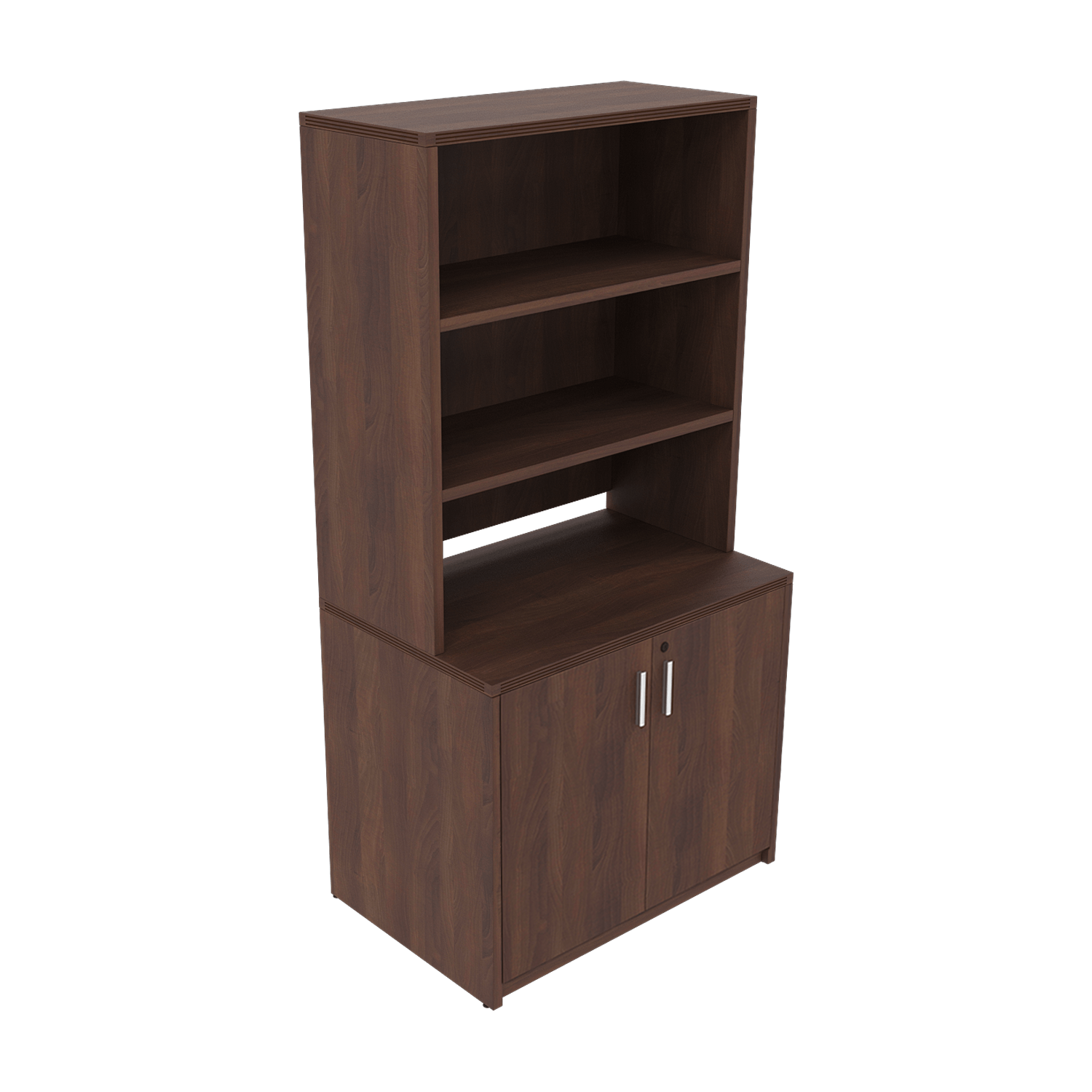 i5 Freestanding Laminate lockable Storage Cabinet with Hutch