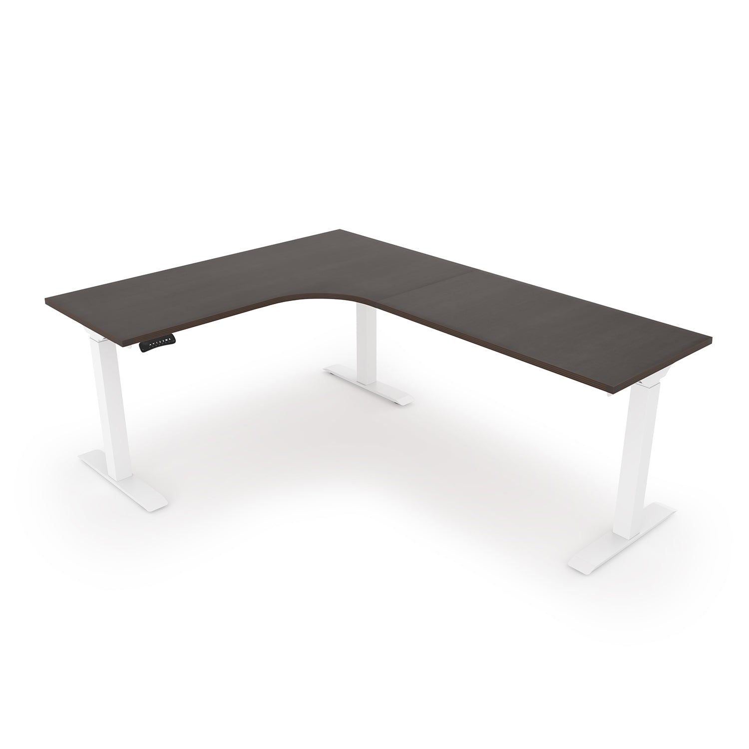 i5 L-Shaped Standing Desk, Chair, and Mobile Pedestal Set, EOPB1