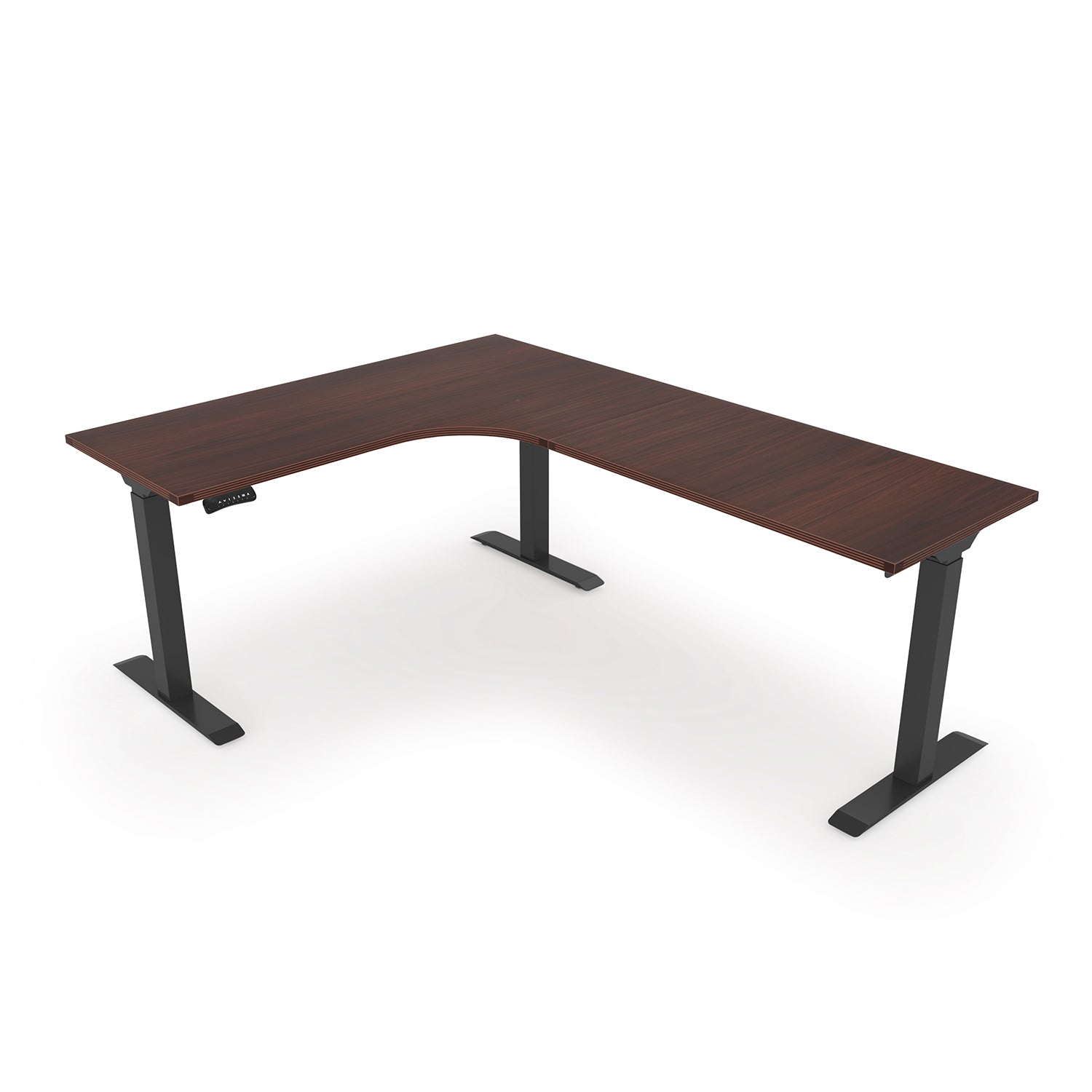 i5 L-Shaped Standing Desk, Chair, and Mobile Pedestal Set, EOPB1