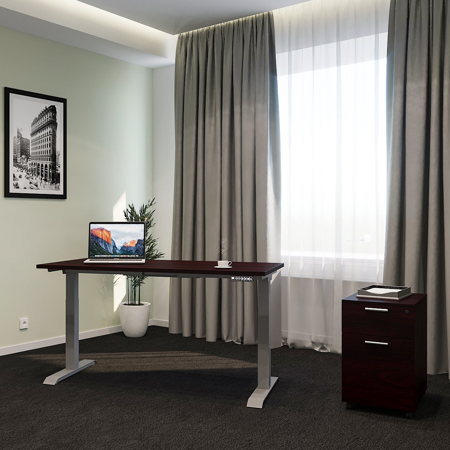 i5 Adjustable Electric Standing Desk, 24 x 60