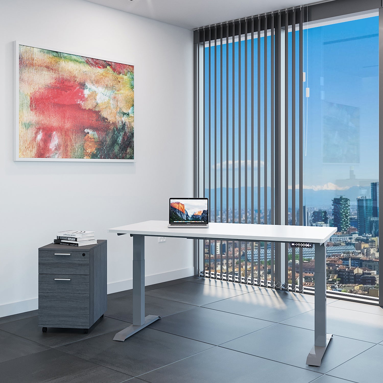i5 Adjustable Electric Standing Desk, 24 x 60