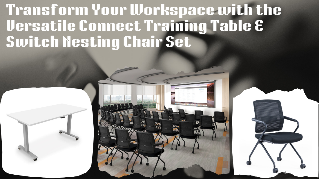 Transform Your Workspace with the Versatile Connect Training Table & Switch Nesting Chair Set