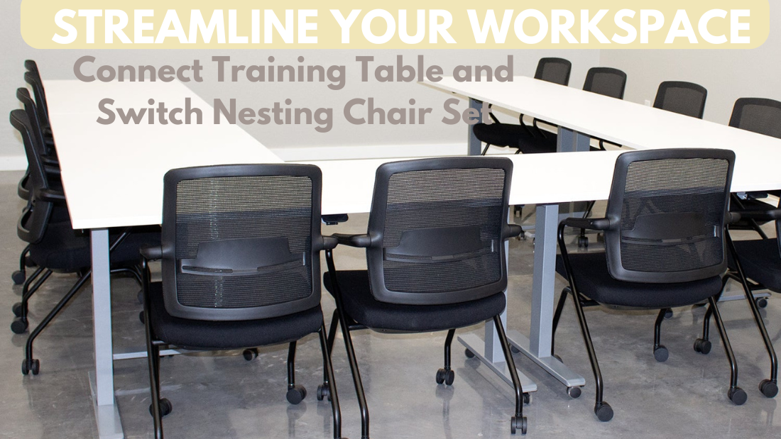 Streamline Your Workspace: Connect Training Table and Switch Nesting Chair Set