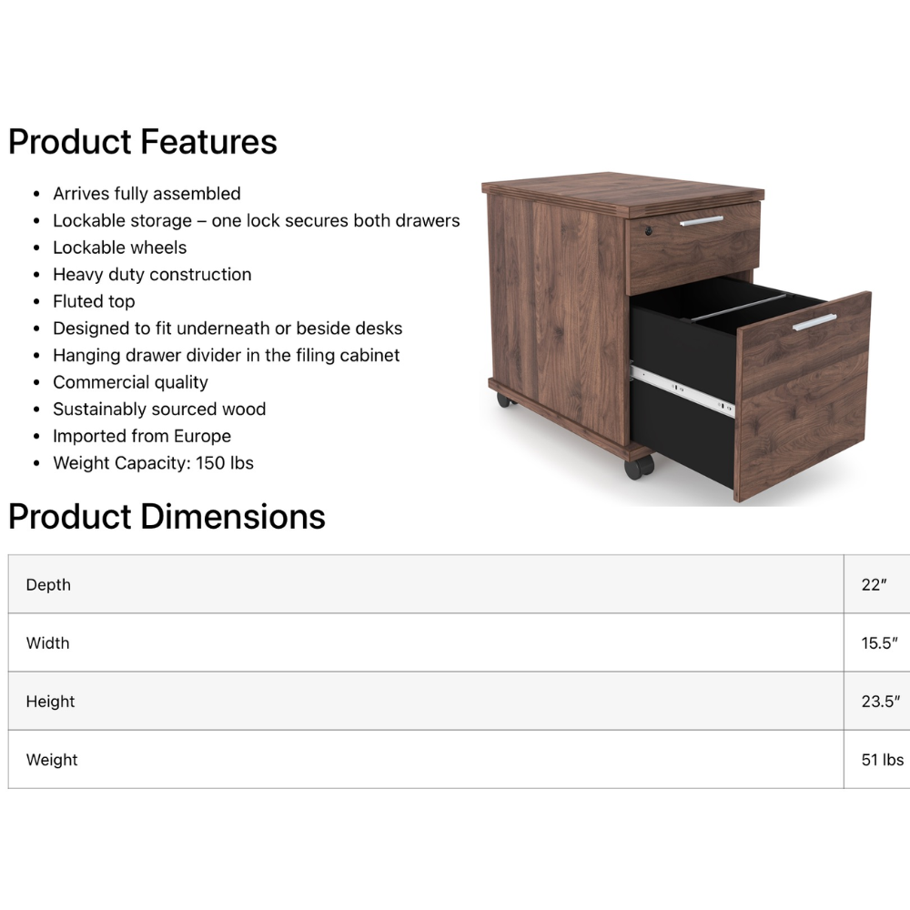 i5 Industries Kai Mobile Pedestal, MBF24