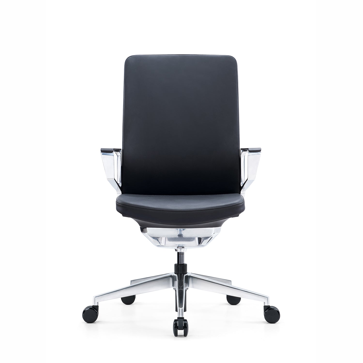 i5 Industries  Gravity Conference Chair – Black Leather, CC201A.BL-BLK