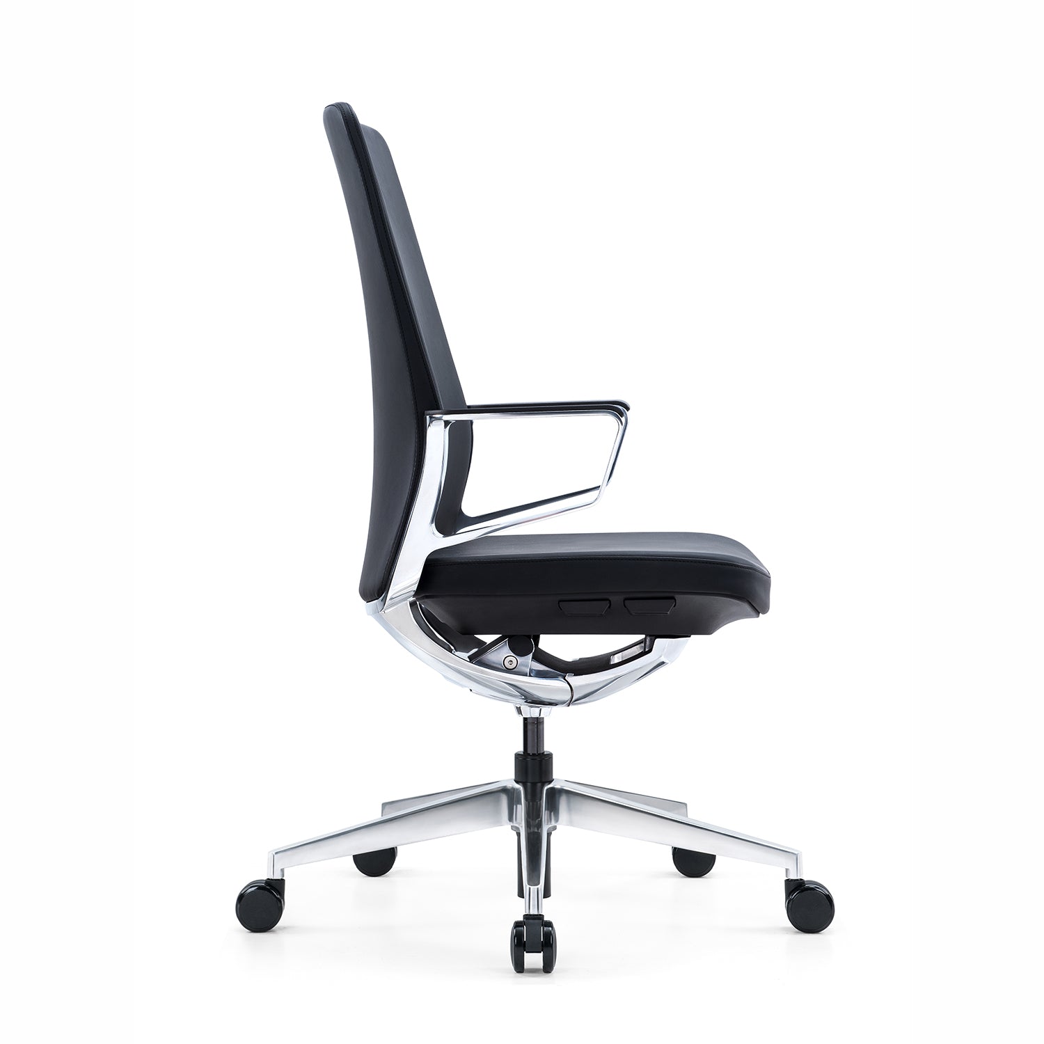 i5 Industries  Gravity Conference Chair – Black Leather, CC201A.BL-BLK