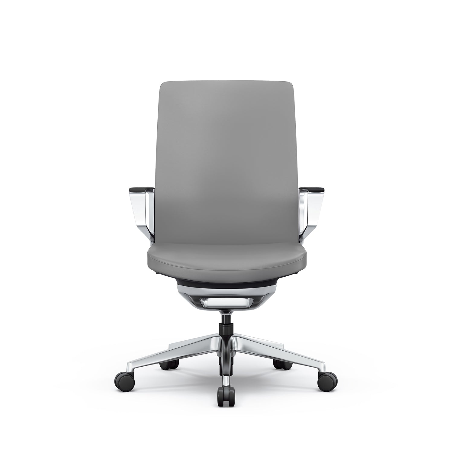 i5 Industries Gravity Conference Chair – Gray Leather, CC201A.GL-GRY