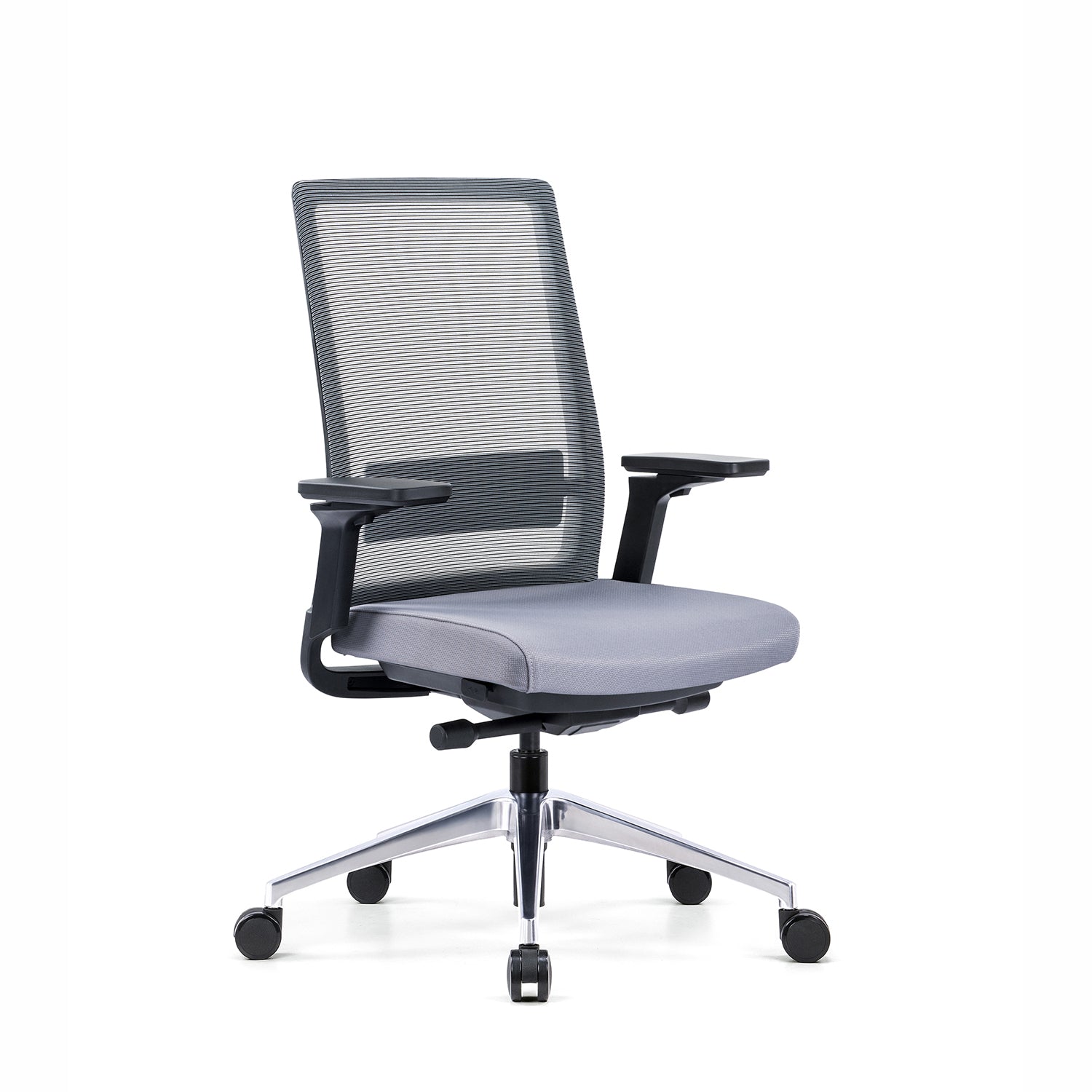 i5 Industries Gravity Task Chair – Black Mesh Gray Seat, TC201B.B-GRY