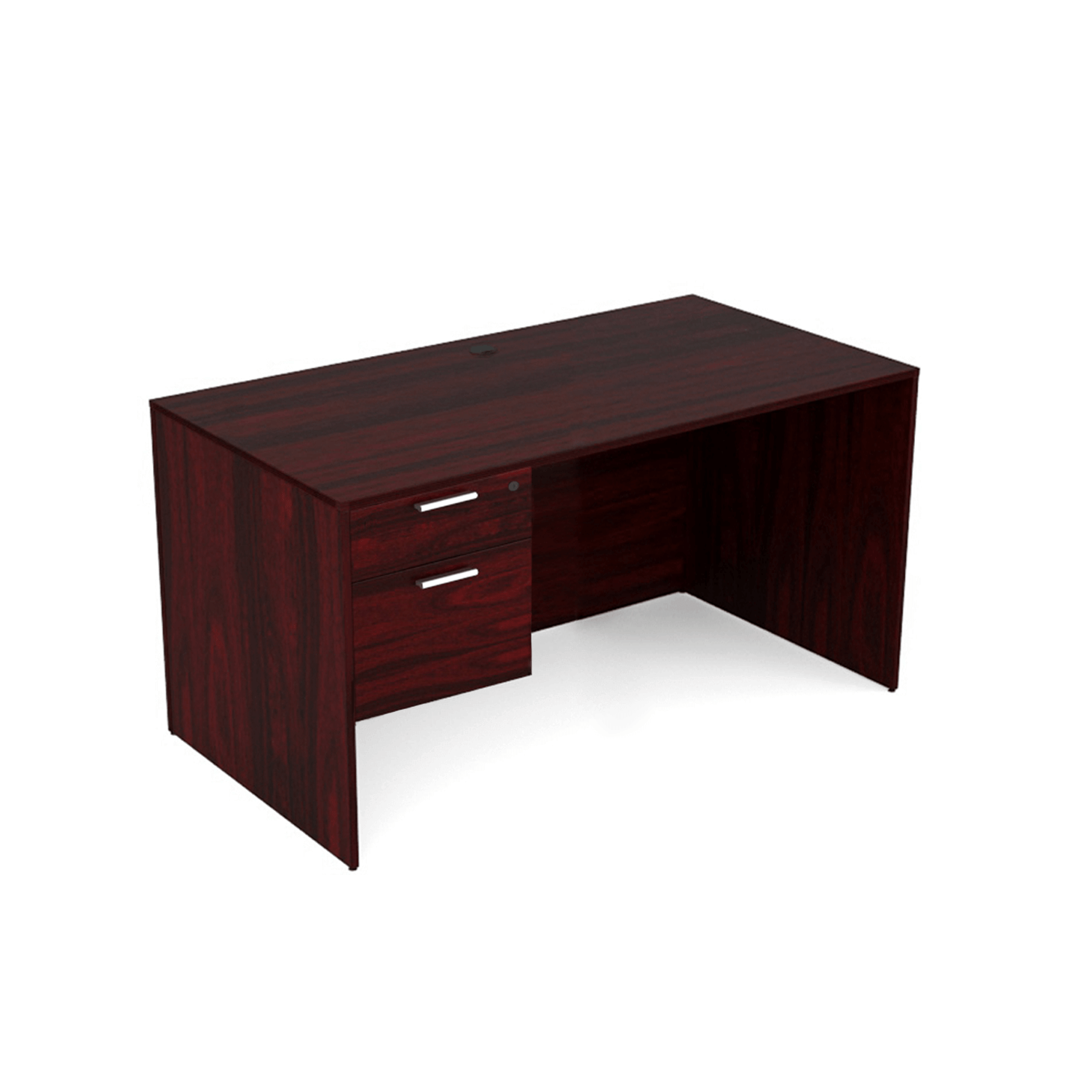 Kai Rectangular Desk with Suspended Pedestal, 24 x 48, D2448P-1