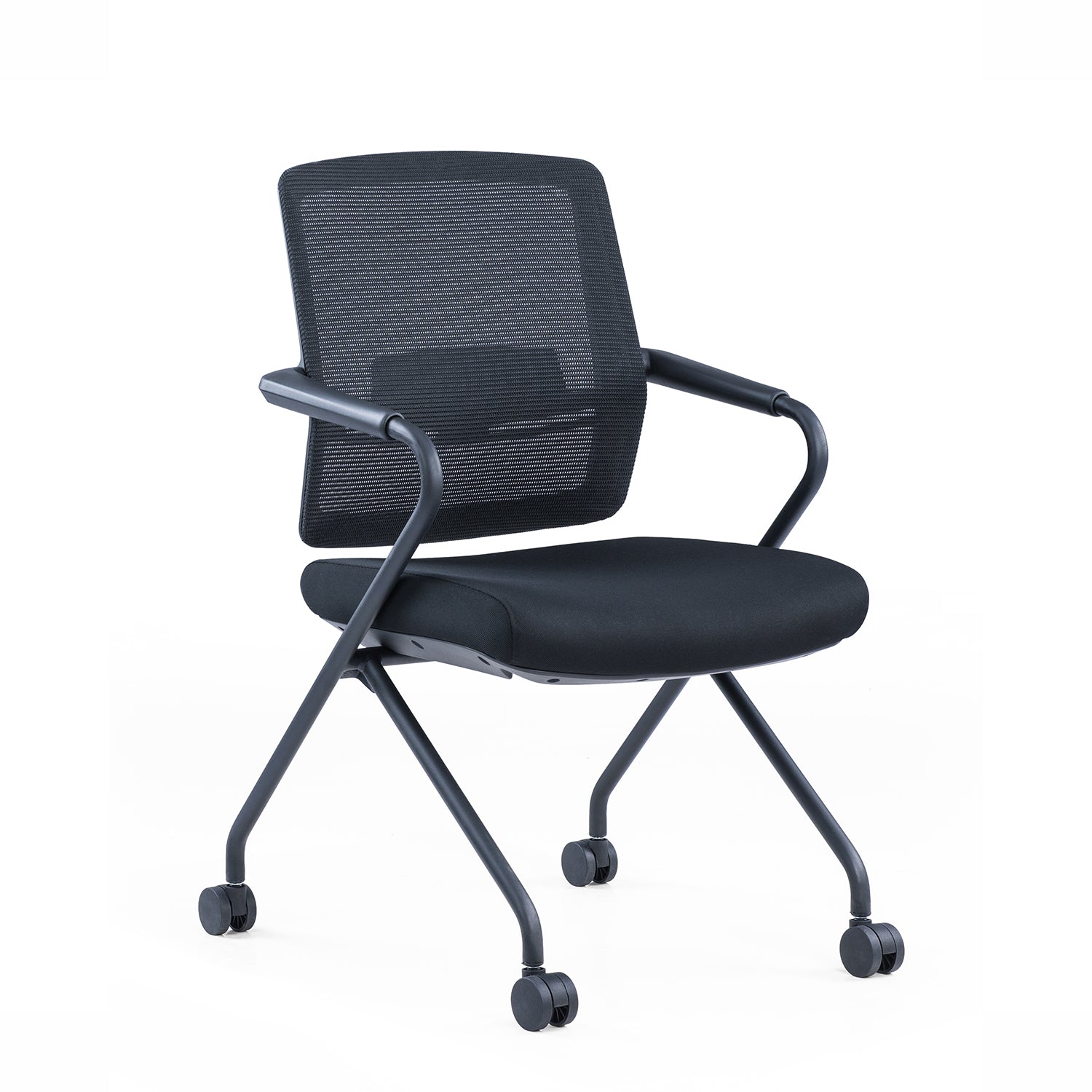 Connect Training Table (24″ x 60″) and Switch Nesting Chair (Black Mesh Black Seat) Set